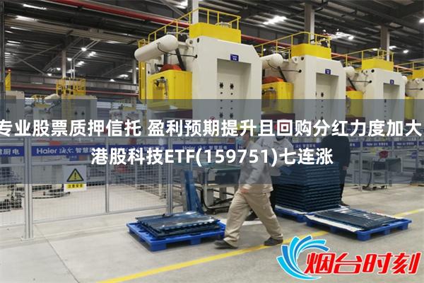 专业股票质押信托 盈利预期提升且回购分红力度加大，港股科技ETF(159751)七连涨