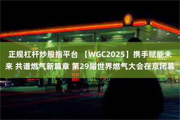 正规杠杆炒股指平台 【WGC2025】携手赋能未来 共谱燃气新篇章 第29届世界燃气大会在京闭幕