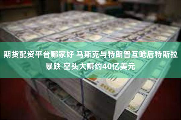 期货配资平台哪家好 马斯克与特朗普互呛后特斯拉暴跌 空头大赚约40亿美元